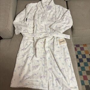 Djerf Avenue bubble bliss White and Purple Robe